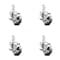 Service Caster 3 Inch Gray Poly Wheel Swivel 7/8 Inch Square Stem Caster Set with Brake SCC SCC-SQ20S314-PPUB-GRY-TLB-78-4 - alternate 1